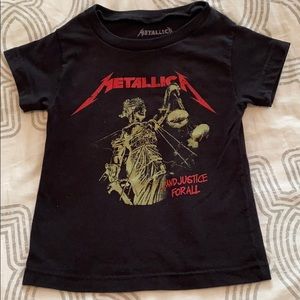 Metallica and Justice for All toddler tee 2t